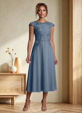 Augday Crista A-Line Lace Chiffon Dress