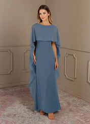 Augday Sheath Scoop Stretch Crepe Dress