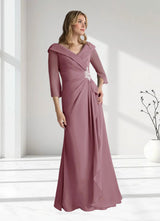 Augday Jaycee A-Line Chiffon Dress