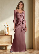 Augday Nampa Sheath Pleated Mesh Dress