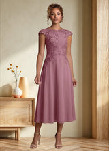 Augday Crista A-Line Lace Chiffon Dress