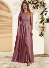Augday Lancaster A-Line One Shoulder Chiffon Dress