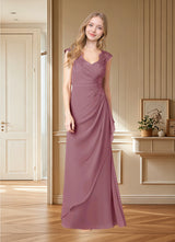 Augday Gladys A-Line Queen Anne Lace Chiffon Dress