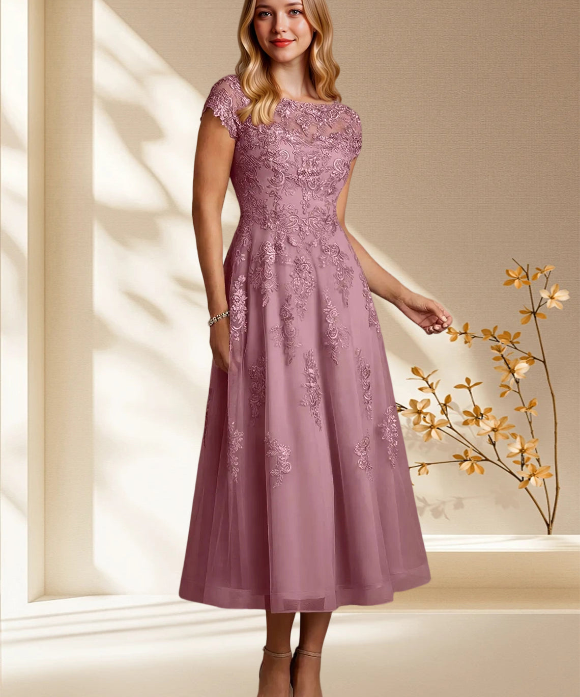Augday Jolanda A-Line Lace Dress
