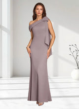 Augday Myers Mermaid Pleated Stretch Crepe Dress