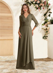 Augday Mayfield A-Line Pleated Chiffon Dress