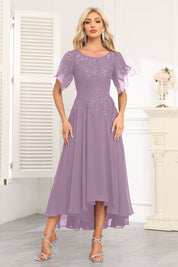 Augday Chiffon Lace Sequins Mother of the Bridesmaid Dresses