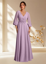 Augday Yorba A-Line Lace Chiffon Dress