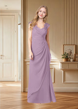 Augday Gladys A-Line Queen Anne Lace Chiffon Dress