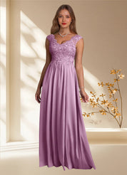 Augday Amethyst A-Line Lace Dress