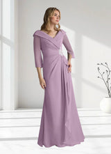 Augday Jaycee A-Line Chiffon Dress