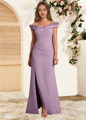 Augday Jettie Sheath Pleated Chiffon Dress