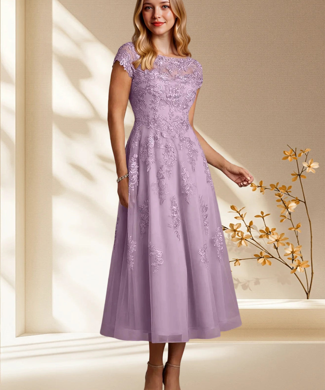 Augday Jolanda A-Line Lace Dress