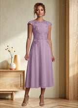 Augday Crista A-Line Lace Chiffon Dress
