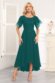 Augday Chiffon Lace Sequins Mother of the Bridesmaid Dresses
