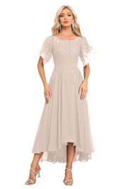 Augday Chiffon Lace Sequins Mother of the Bridesmaid Dresses
