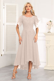 Augday Chiffon Lace Sequins Mother of the Bridesmaid Dresses